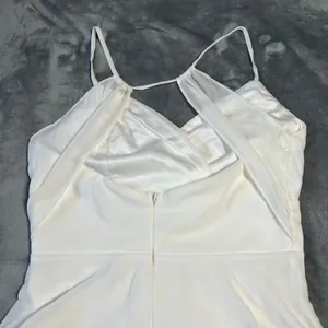 NEW Lulus Romantic Inspiration White Sleeveless Faux-Wrap Maxi Dress Size M thumbnail 8