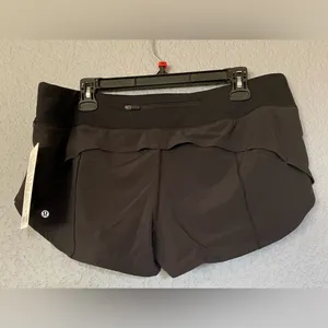 NWT Lululemon Speed Up LR Shorts 2.5” Lined Size 12 in Black thumbnail 8