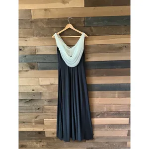 Vintage Cachet Black Beaded Cowl Back Formal Gown Y2K Evening Dress thumbnail 6