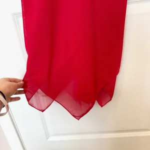 Vintage Wet Seal Y2K Babydoll Midi Dress‎ Medium Red Asymmetric Hem Fairy Vamp thumbnail 3