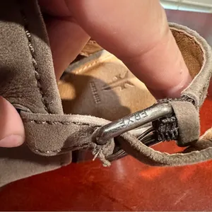 Frye Dani Shield Sling Peep‑Toe Suede Sandals – Size 8 thumbnail 7