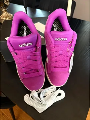 Adidas Grand Court Alpha Magenta Suede Sneakers Women’s 7.5 NWT thumbnail 3