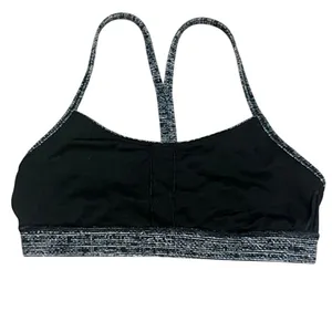 Lululemon Flow Y Bra Wee Are From Space Dark Carbon Ice Grey Nulu Yoga 6 Medium thumbnail 4