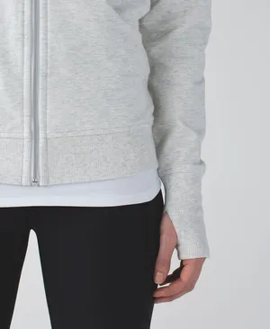 Lululemon Scuba Hoodie Heathered White / Silver thumbnail 8