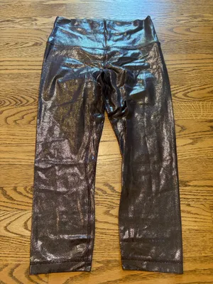 Lululemon Align High Rise Crop 21” Radiate Foil French Press thumbnail 1
