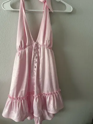 Strawberry Milk Mob Darla Mini Dress Satin thumbnail 2