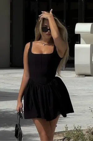 Zara dress mini corset ruffled balloon bodycon summer cocktail wedding thumbnail 7