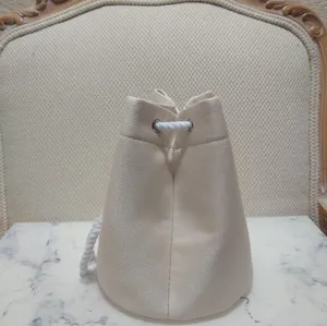 Dior Cream Drawstring Bucket Trousse Pouch Cosmetic Bag thumbnail 4