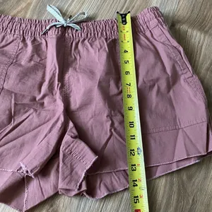 Vuori Women’s XL Dusty Rose Ripstop Drawstring Shorts Organic Cotton Casual thumbnail 5