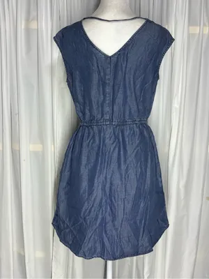 Universal Threads Blue Sleeveless V-Neck Midi Dress Size XS thumbnail 2