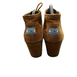 TOMS Desert Wedge Lace-Up‎ Ankle Booties Womens Size 10 Brown Hidden Wedge thumbnail 6