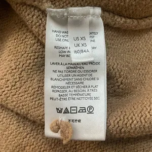 Anthropologie Maeve crystal mock neck oversized sweater in tan women’s size XS thumbnail 7