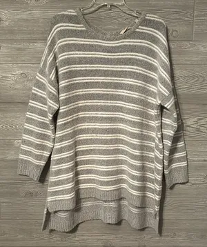 Soft Surroundings‎ Striped Cozy Knit Sweater Pullover Size XL thumbnail 1