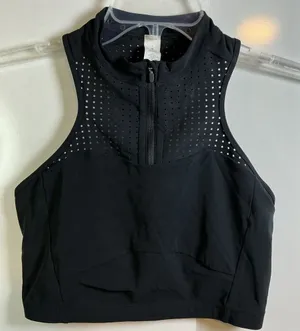 Lululemon Athletica Black High-Neck Sports BraA0325 thumbnail 1