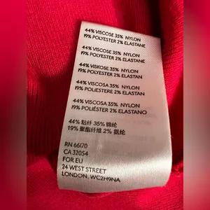 Daily Practice Polo Knit Sweater Mini Pink Belted Dress M thumbnail 4