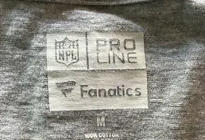 National Football League Miami Dolphin long sleeve vneck medium women’s tshirt in gray. GUC. thumbnail 2