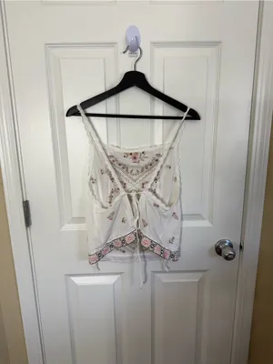 Free People Garden Party Top in Ivory XL thumbnail 5