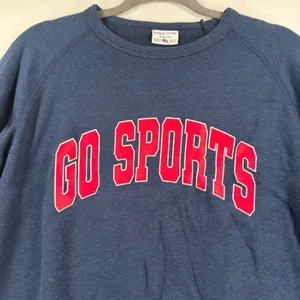 Where I'm From Boston Go Sports Cropped‎ Sweatshirt Navy Blue Medium NWT USA thumbnail 3