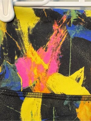 Lululemon wunder train high-rise short 6" in undertone black multi color size 2 thumbnail 3