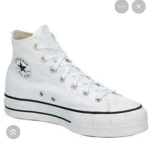 White Converse Platform High-Top Chuck Taylor All Star Sneakers thumbnail 1