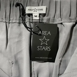 New Flare Leg Elastic Waist Trousers Victoria Pant Grey Size Medium thumbnail 14