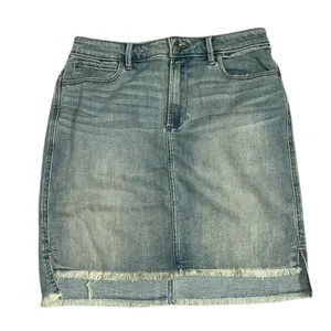 Abercrombie & Fitch Light Blue Mini Jeans Skirt(Size 28) thumbnail 3