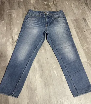 American‎ Eagle Women's Jeans Size 10 Regular Blue High Rise Straight Leg Bag6 thumbnail 1