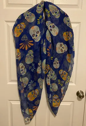 Women’s Sugar Skull Scarf Multiple thumbnail 1