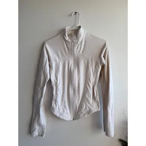 Lululemon Define Jacket Cream Off White Full Zip Slim Fit Yoga Track Jacket thumbnail 2