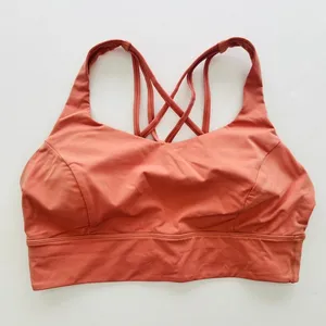 Lululemon Free to Be Serene Longline Bra Size 14 C/D Cup Pink Savannah thumbnail 3