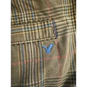 American Eagle Pencil Skirt Women’s Size 6 Gray Plaid Preppy Front Slit EUC thumbnail 3
