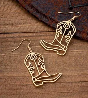 Western Cowboy/Cowgirl Boots Earrings thumbnail 1
