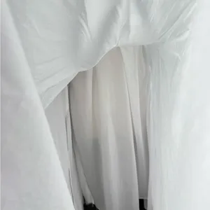 Minusey Luxurious White Cross-Strap Open Back Dress‎ thumbnail 8