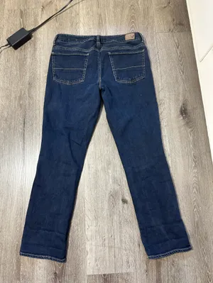 American Eagle Outfitters Navy Straight Leg Women’s Jeans thumbnail 3