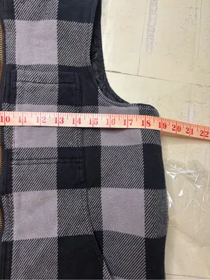 Kavu Buffalo Plaid Flannel Quilted Puffer Vest Womens XS Outdoors Insulated thumbnail 3