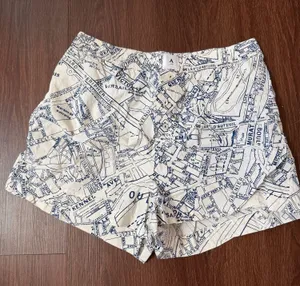 Anthropologie Wren Boxer Shorts Parisian Map thumbnail 1