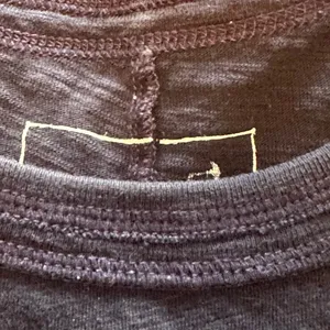 Free People nwot‎ black long sleeve cotton shirt purple stitching size a thumbnail 5