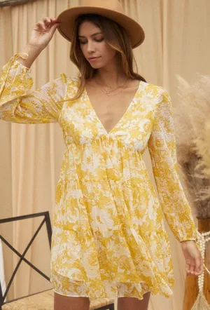 Flowy Floral Dress thumbnail 1