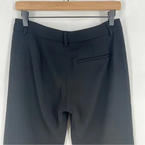 Vince Women's Satin Binding Easy Trousers Tapered Slim Leg‎ Crepe Black Size 2 thumbnail 10