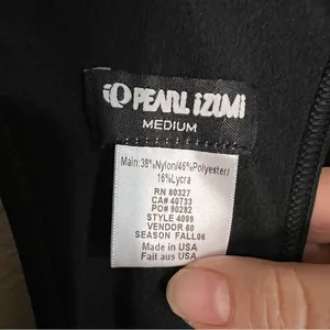 Pearl Izumi‎ Vintage Thermal Cycling Black Bib Zipper Ankle Tights thumbnail 6