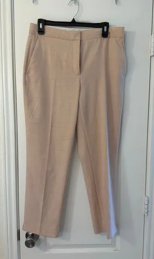 Zara business pants pink thumbnail 1