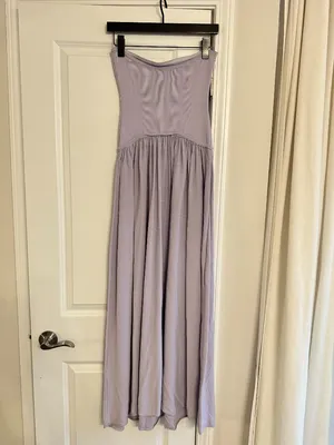 SOLID & STRIPED The Strapless Soglio Dress in Lilac Pastel Size Small thumbnail 7