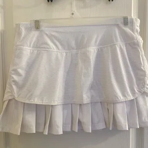 Athleta White Skirt with linner shorts thumbnail 1
