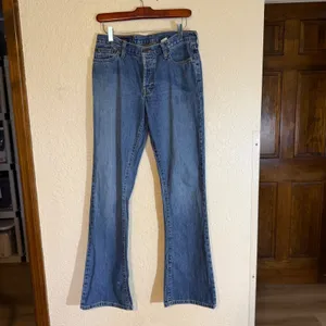 Abercrombie & Fitch Bootcut Jeans Blue 27 Women Low Rise Y2K Denim thumbnail 2