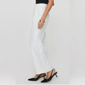 Princess Polly White Pleated Wide Leg Pants Size‎ 4 thumbnail 3