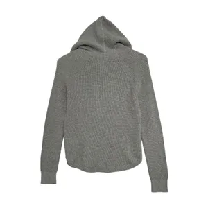 Lauren Ralph Lauren Sweater Womens Medium Gray Hoodie Waffle Knit Preppy Cozy thumbnail 2