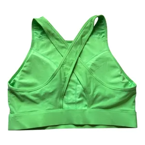 Fabletics Siena High Impact Sports Bra in Green XS Product Description Your favorite high-support sports bra is now updated with a higher neck and wider bottom band for even more coverage. It's also built with perforated details for supreme cooling capabilities. Features 4-Way Stretch Fabric Knit 81% Nylon/19% Elastane Imported by Fabletics GmbH, Bergmannstraße 102/103, 10961 Berlin thumbnail 5