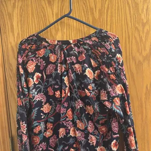Lucky brand long sleeve floral shirt size large thumbnail 4
