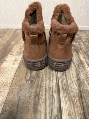 Ryka Brown Faux-Suede Fur-Trim Ankle Booties Size 8 thumbnail 11