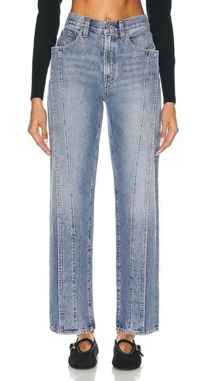 Agolde Fold Wide Leg Jeans in Navigate Size 25 Denim thumbnail 1